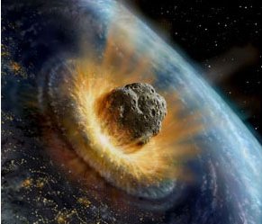 Asteroid trifft auf die Erde