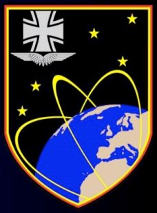 Emblem des Weltraumlagezentrums in Uedem