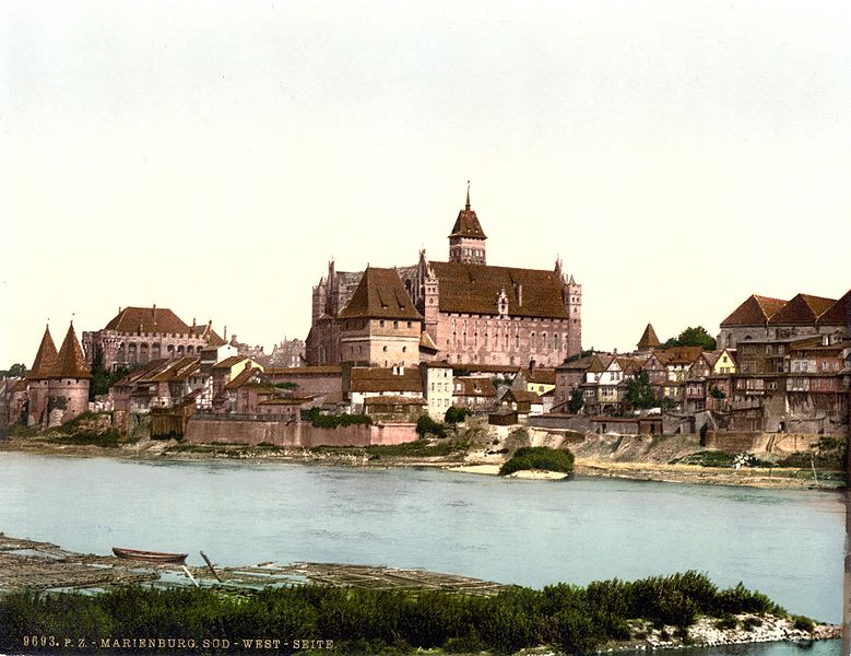 Marienburg Süd-West Seite um 1890