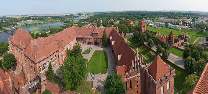Marienburg aus der Vogelperspektive
